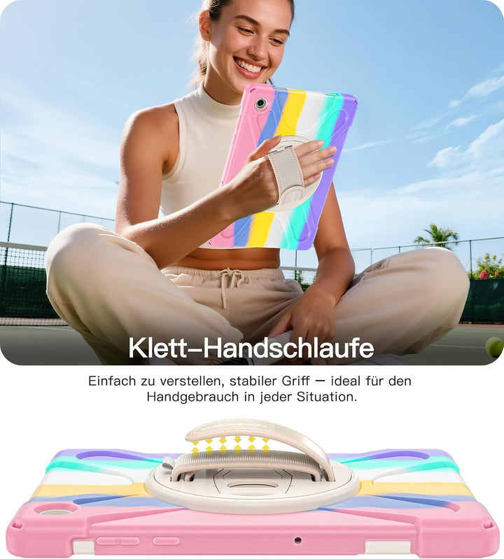 BRAECN für Galaxy Tab A11+ Hülle - Samsung Tablet A11 Plus 11" 2025 Bunt | Stossfeste Schutzhülle mi