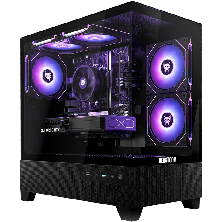 BEASTCOM Q5 | Pro Gaming, Gaming PC, AMD Ryzen 5 4500 6X 4,10GHz 12 Threads, RTX 5060 Ti 8GB, 32GB R