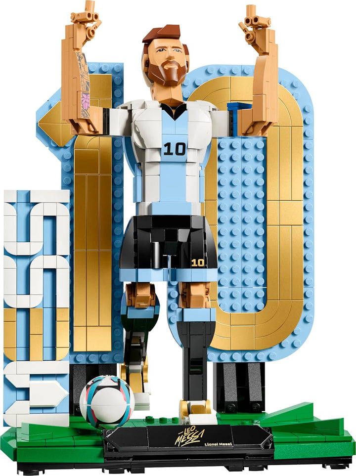 LEGO Editions Lionel Messi - Fussballlegende Spielzeug - 3D Figuren Modellbau - DIY Kinderzimmer Dek