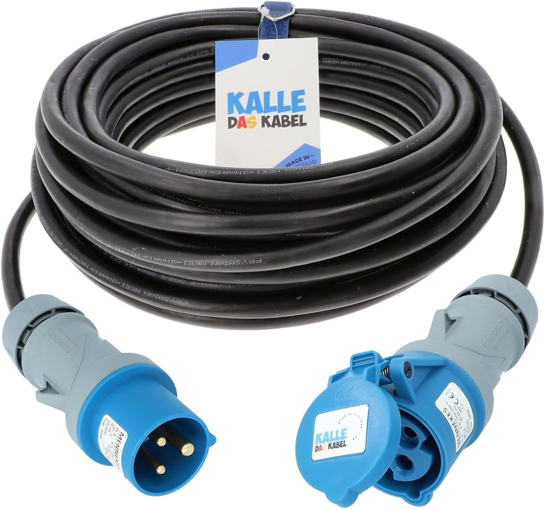 CEE-Verlängerungskabel Campingkabel Wohnmobil-Kabel Caravan-Leitung H07RN-F 3G 2,5mm² 25 Meter von K