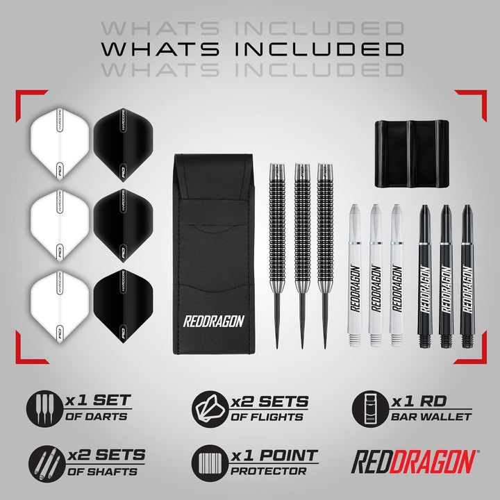 RED DRAGON Darts - Pegasus Profi 80% Tungsten Darts Set | Erhältlich mit Dartpfeile Metallspitze 21g