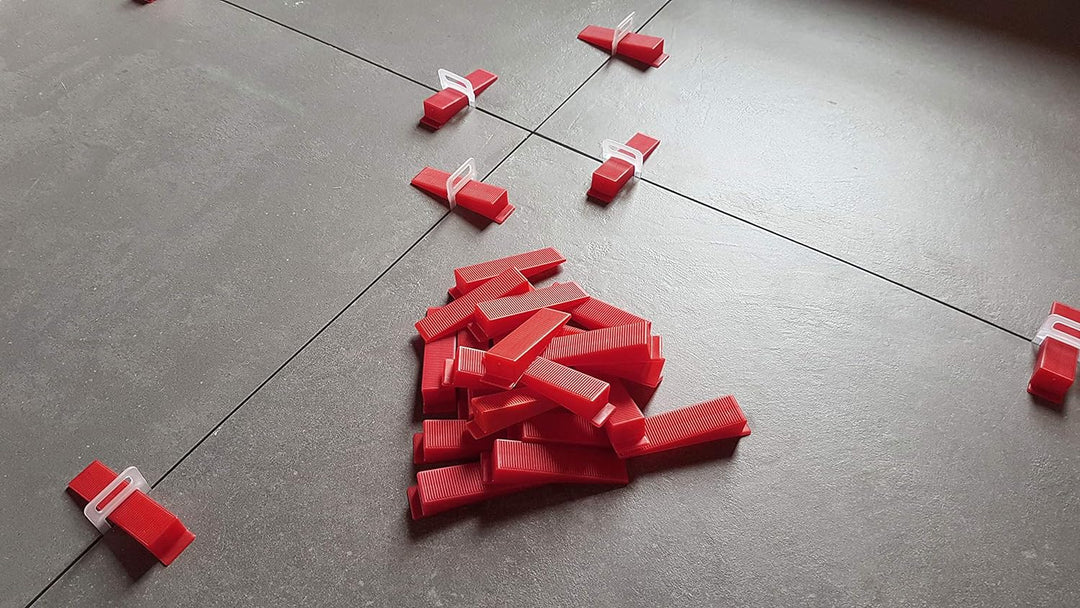 1000 Zuglaschen 200 Keile 2mm Das GÜNSTIGE Fliesen Nivelliersystem Set Laschen Verlegehilfe für Flie