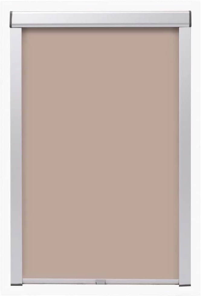 vidaXL Verdunkelungsrollo Verdunkelung Dachrollo Dachfensterrollo Beige S06/606 s06/606 Beige, s06/6