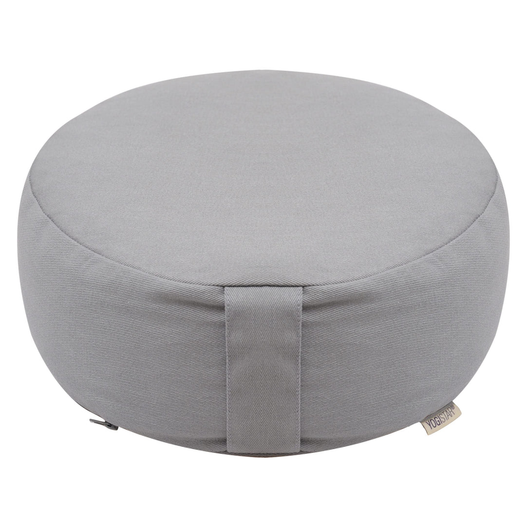 Yogistar Meditationskissen - rund - Dhyana - Organic Cotton (35 x 35 x 15 cm) light stonehenge, ligh