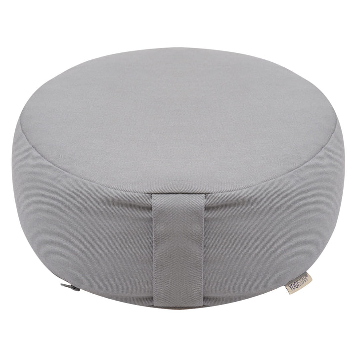 Yogistar Meditationskissen - rund - Dhyana - Organic Cotton (35 x 35 x 15 cm) light stonehenge, ligh