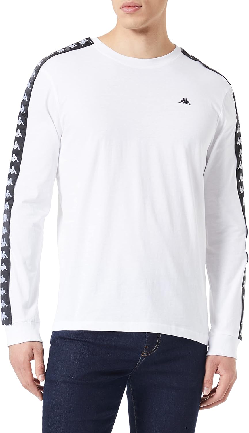 Kappa Herren Lars Men, T-Shirt, Regular Fit S Bright White, S Bright White
