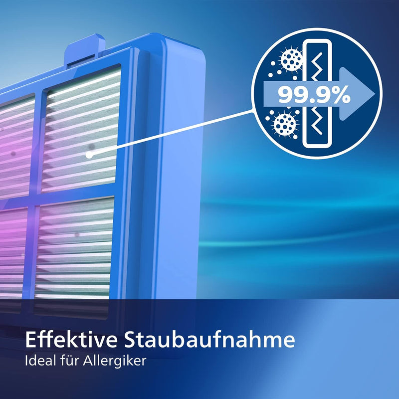 Philips Series 5000 Beutelloser Staubsauger – 900-W-Staubsauger mit Allergiefilter und TriActive-Düs