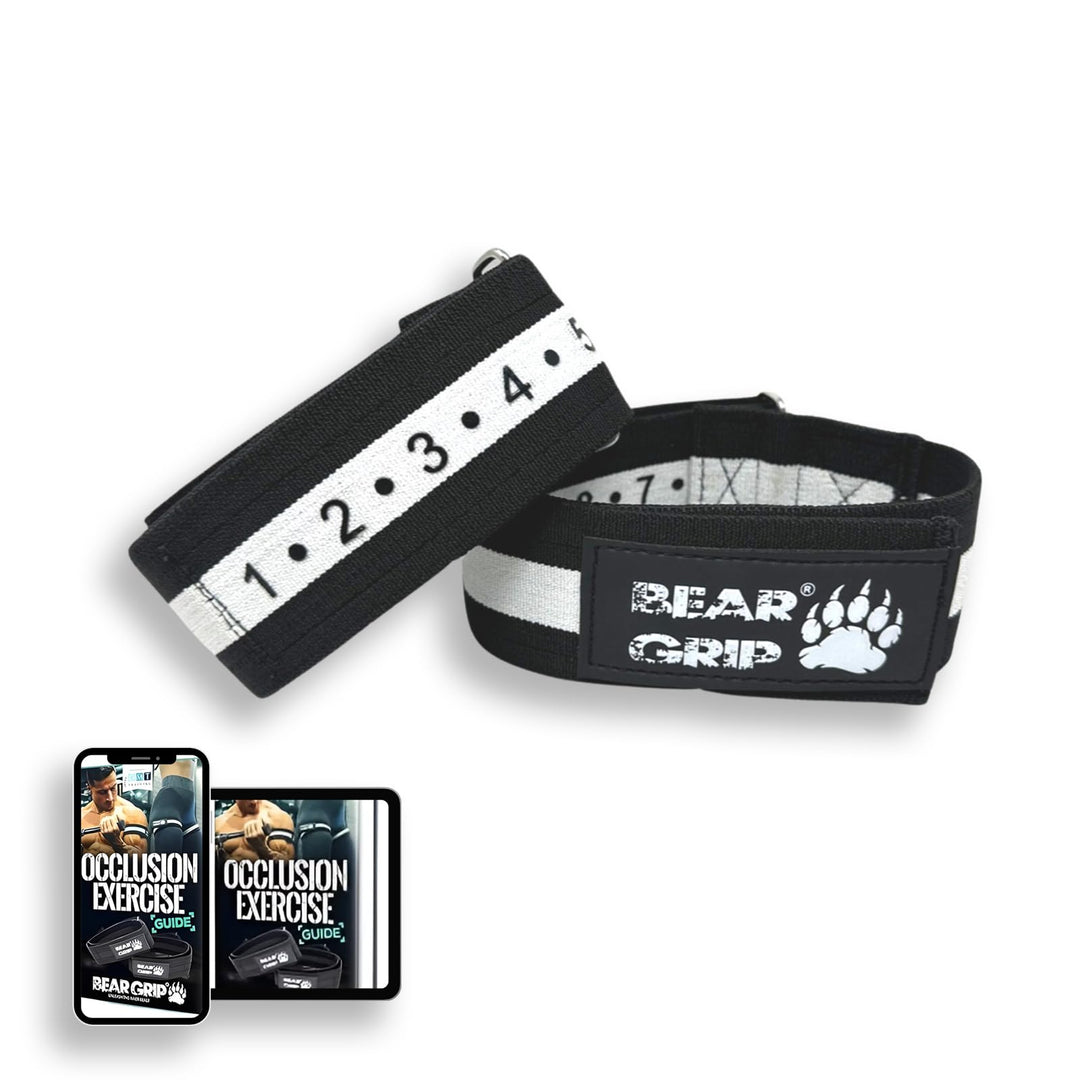 Bear Grip, Okklusionstrainingsbänder schwarz / weiss M, schwarz / weiss M