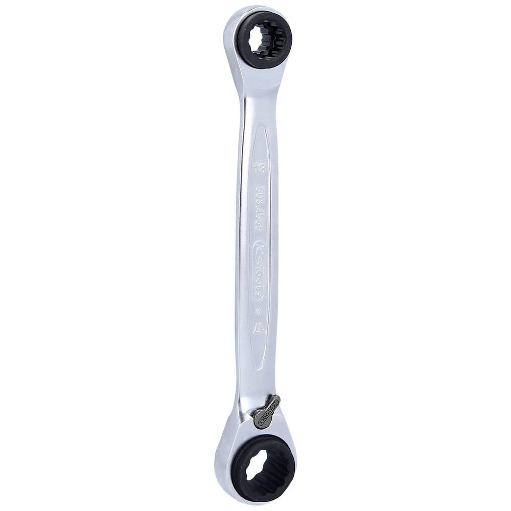 KS Tools 503.4565 4 in 1 GEARplus umschaltbar Doppel-Ratschenringschlüssel, 10x13x17x19mm, 10x13x17x