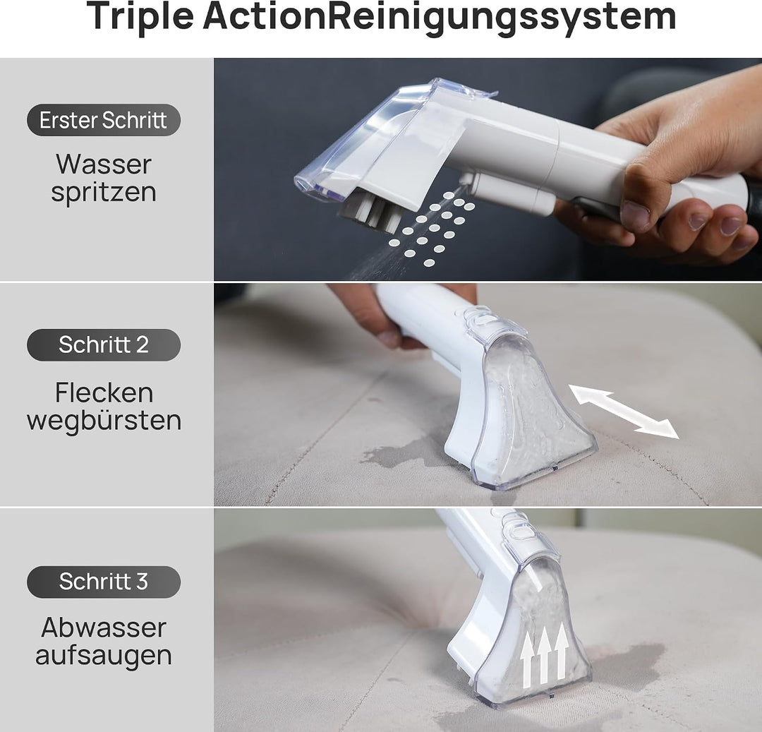WECLEAN C2 Waschsauger Teppichreiniger,nasssauger polsterreiniger, Innenreinigungsmaschine，Entwickel