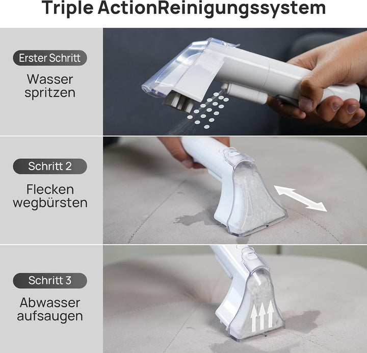 WECLEAN C2 Waschsauger Teppichreiniger,nasssauger polsterreiniger, Innenreinigungsmaschine，Entwickel