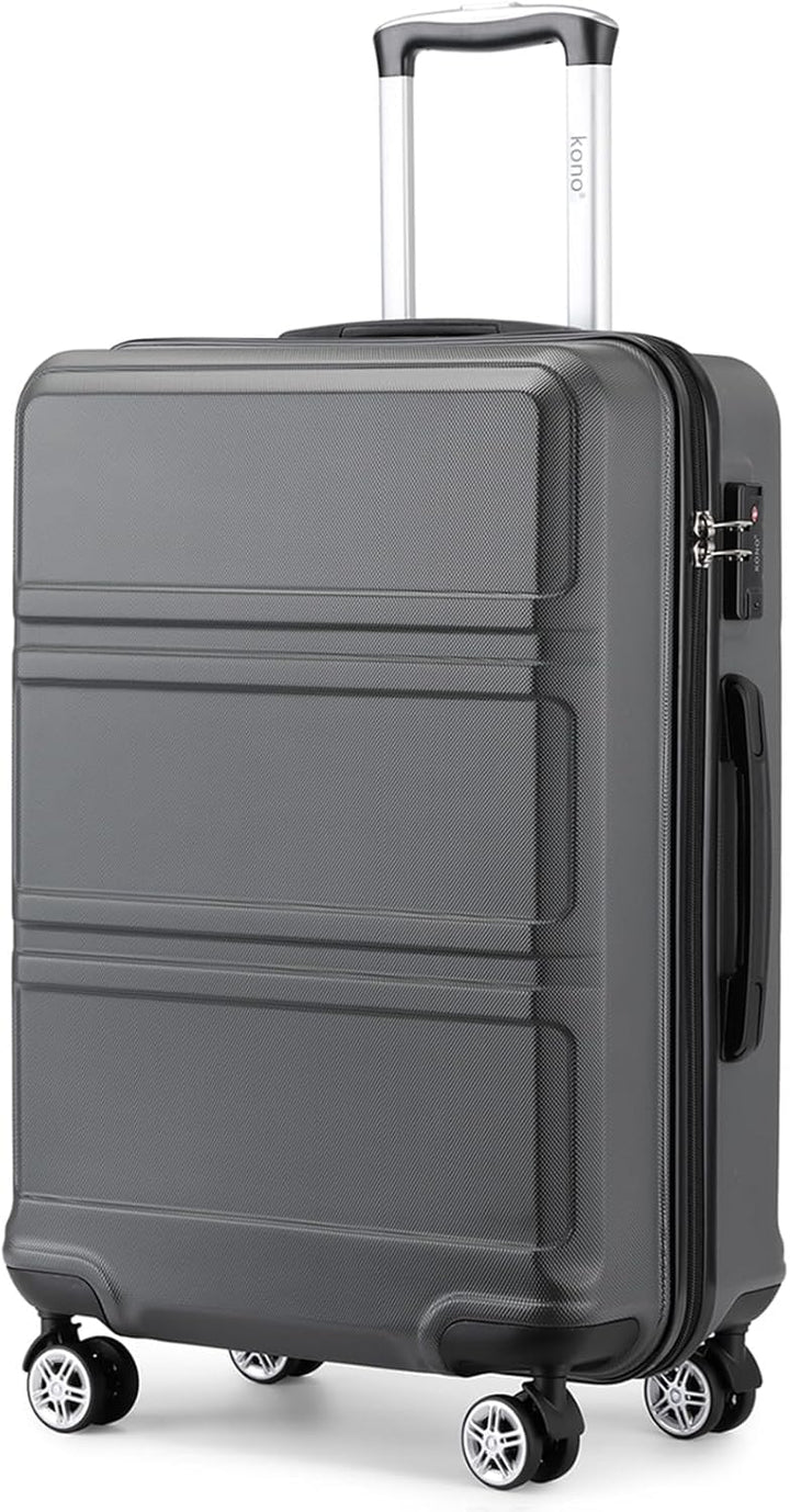 KONO Koffer Grosser 28 Zoll Leicht ABS+PC Hartschalenkoffer XL mit TSA-Schloss Reisekoffer mit 4 Rol
