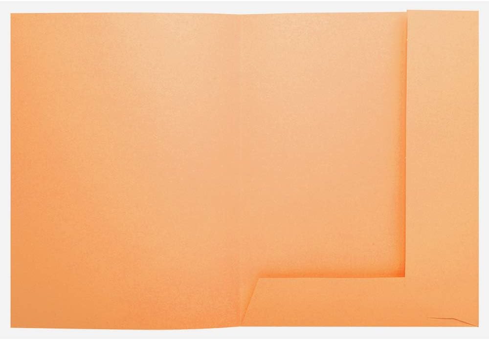 Exacompta Super 250 PACK 50 Hemden für A4 2 Klappen 24 x 32 cm 24 x 32 Orange, Orange