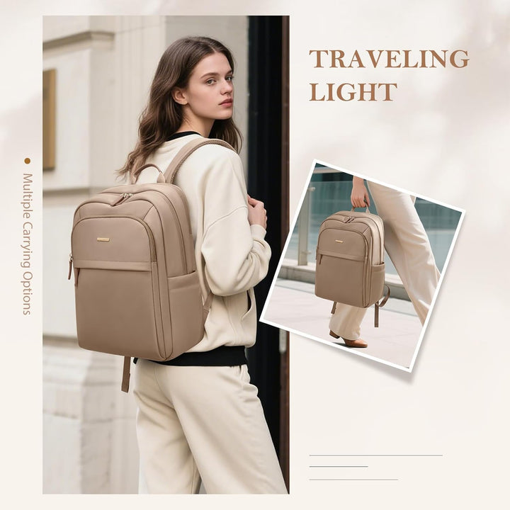 Rucksack Damen für Schule, Laptop Rucksack 16 Zoll, Gross Schultasche Arbeitstasche Lehrertasche Bac