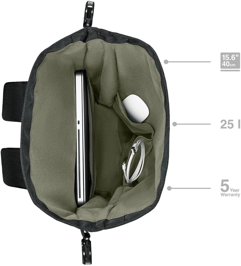 WENGER UrbanOne Roll-Top Backpack, Laptop-Rucksack mit Rollverschluss, Notebook bis 15,6 Zoll, 25 l,