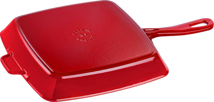 STAUB Amerikanische Grillpfanne aus emailliertem Gusseisen, 26 cm, Für alle Herdarten inkl. Induktio