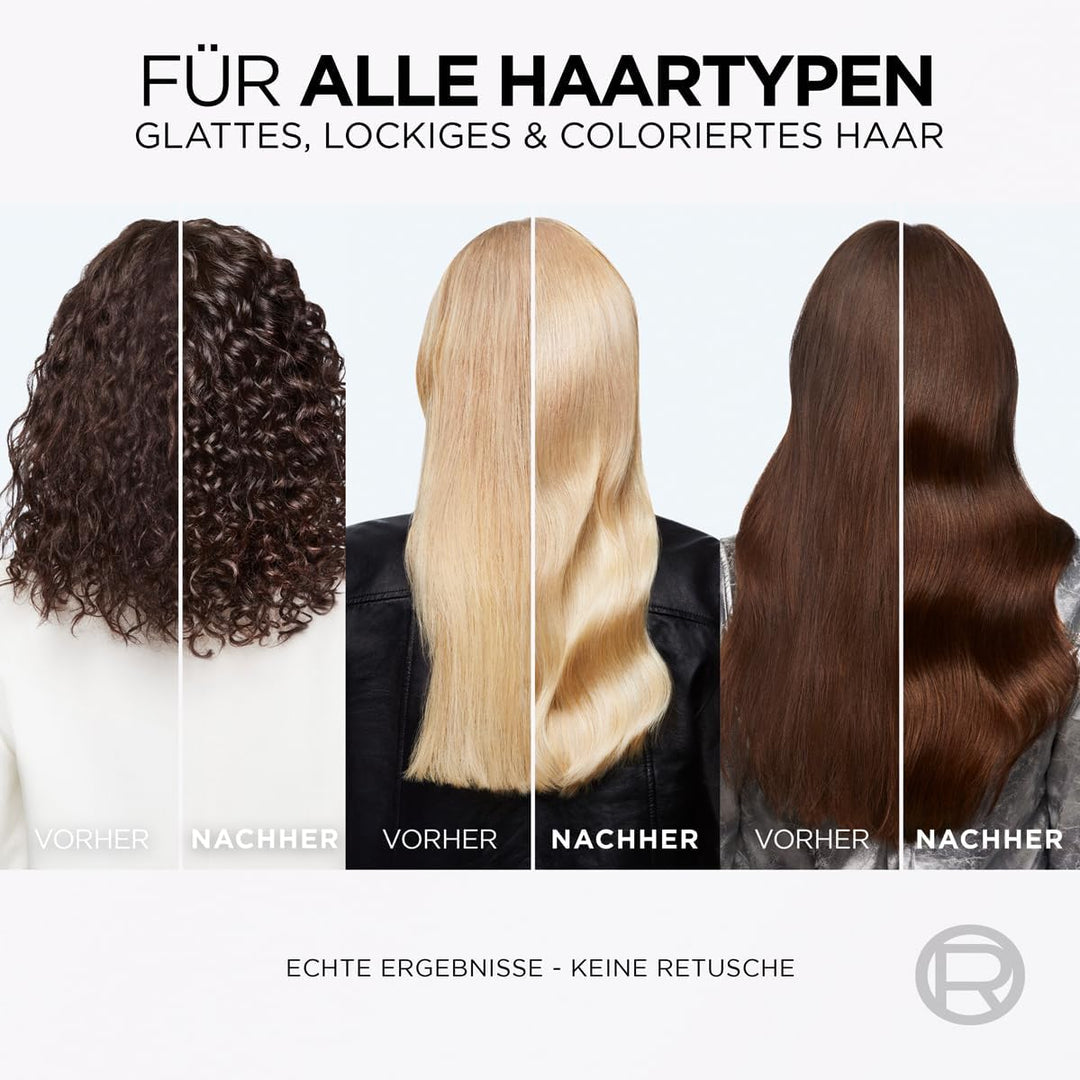 L'Oréal Paris Elvital Glycolic Gloss Bundle mit Shampoo, Spülung, 5 Minuten Haar-Laminierung für gla