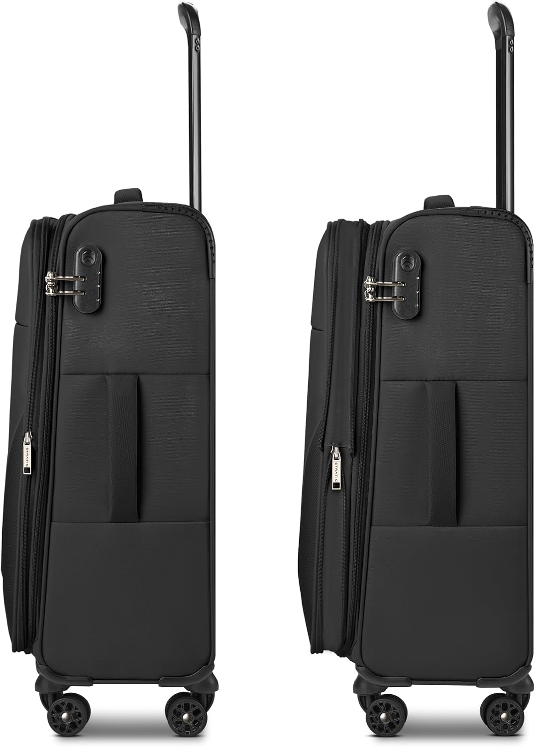 Stratic taska Koffer & Trolleys | Koffer Gross aus leichtem Polyester mit Dehnfalte, 4 Rollen, einem