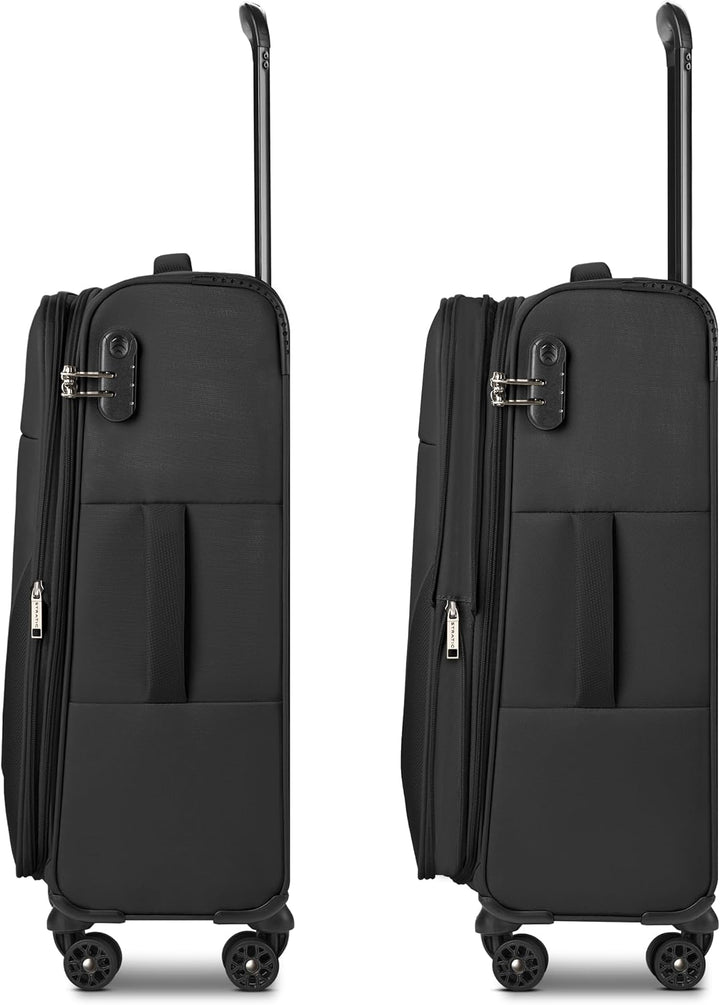 Stratic taska Koffer & Trolleys | Koffer Gross aus leichtem Polyester mit Dehnfalte, 4 Rollen, einem
