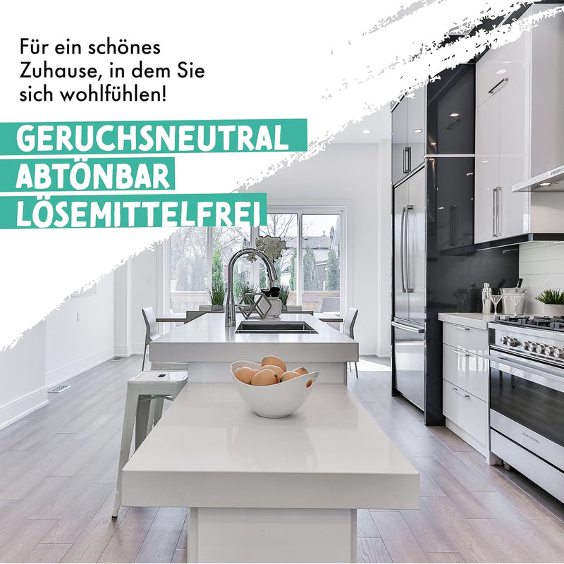 Anton Bad- und Küchenfarbe | Frische Weiss | Spezialfarbe | Direkt auf Schimmel mit Sofortwirkung &