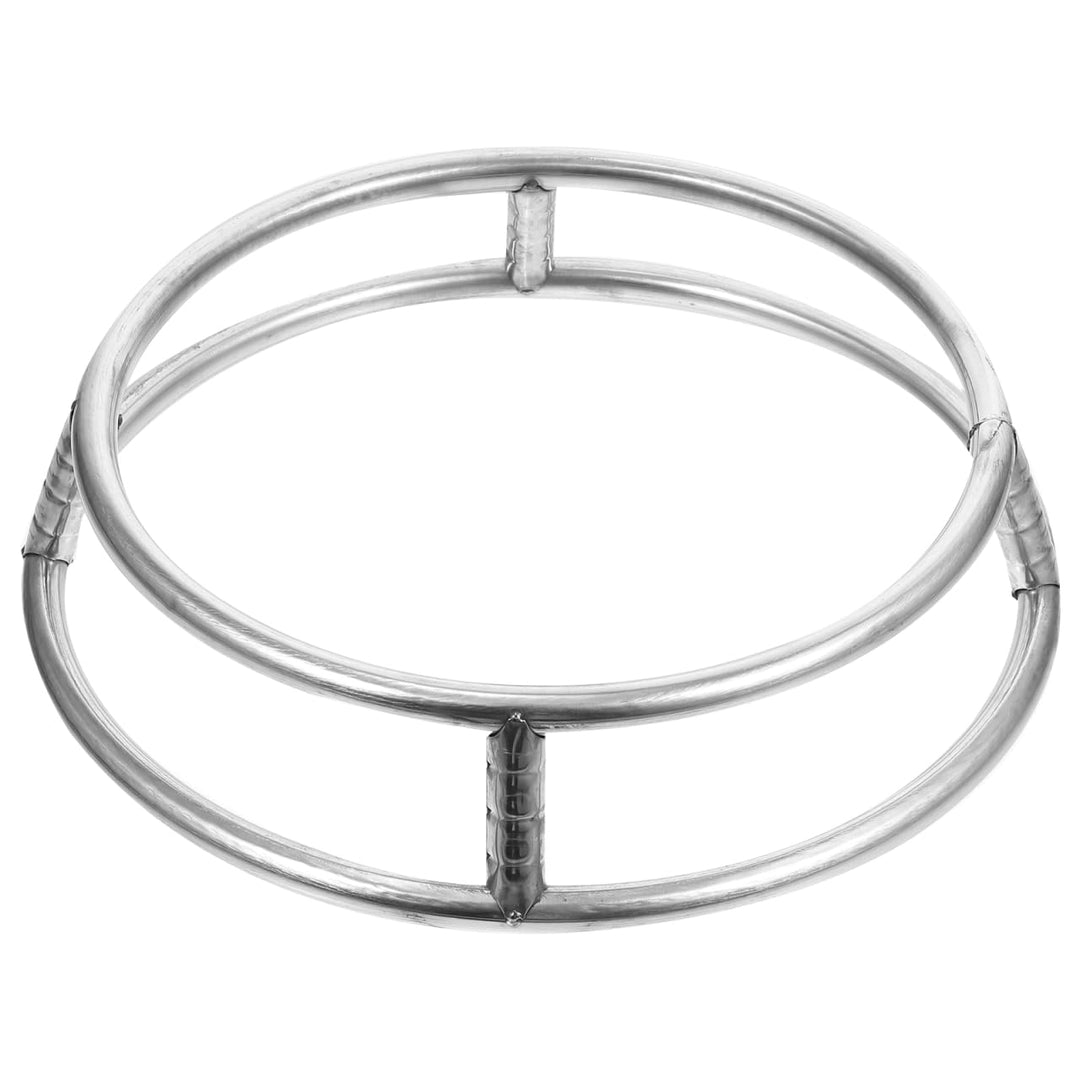 SOLUSTRE Topfständer Edelstahl 29cm Doppelwandig mit Rutschfestem Boden Wok Ring Herdablage für Pfan