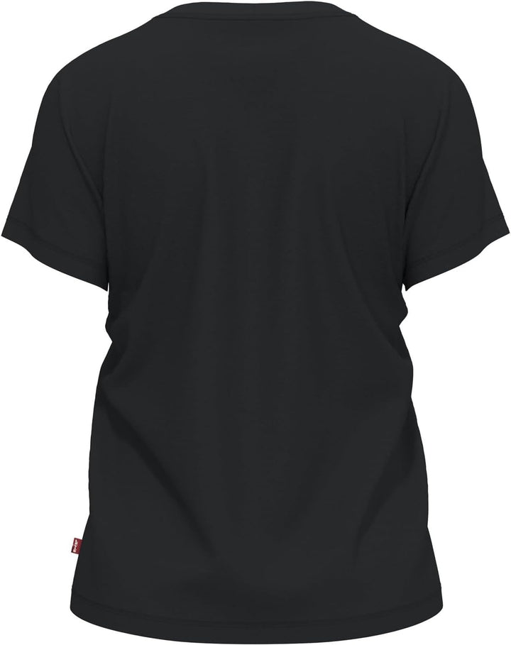 Levi's Damen The Perfect Tee T-Shirt, Large Batwing XXS Batwing Leopard Caviar, XXS Batwing Leopard