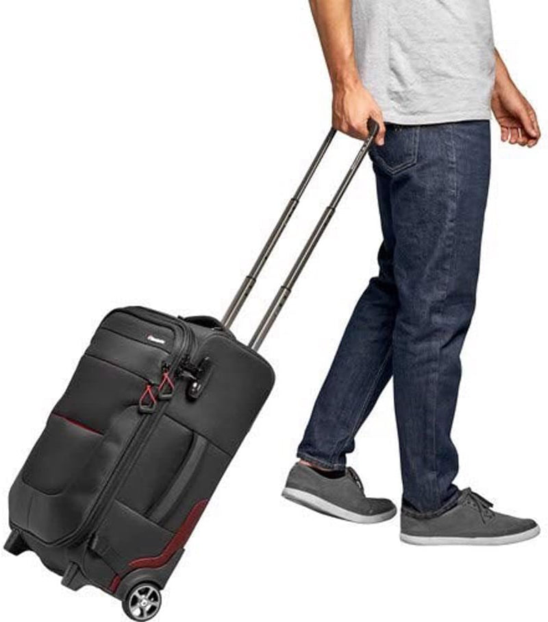 Manfrotto Switch-55 Pro Light 2-in-1 Trolley und Kamerarucksack, Rucksack für Camcorder, DSLR Kamera