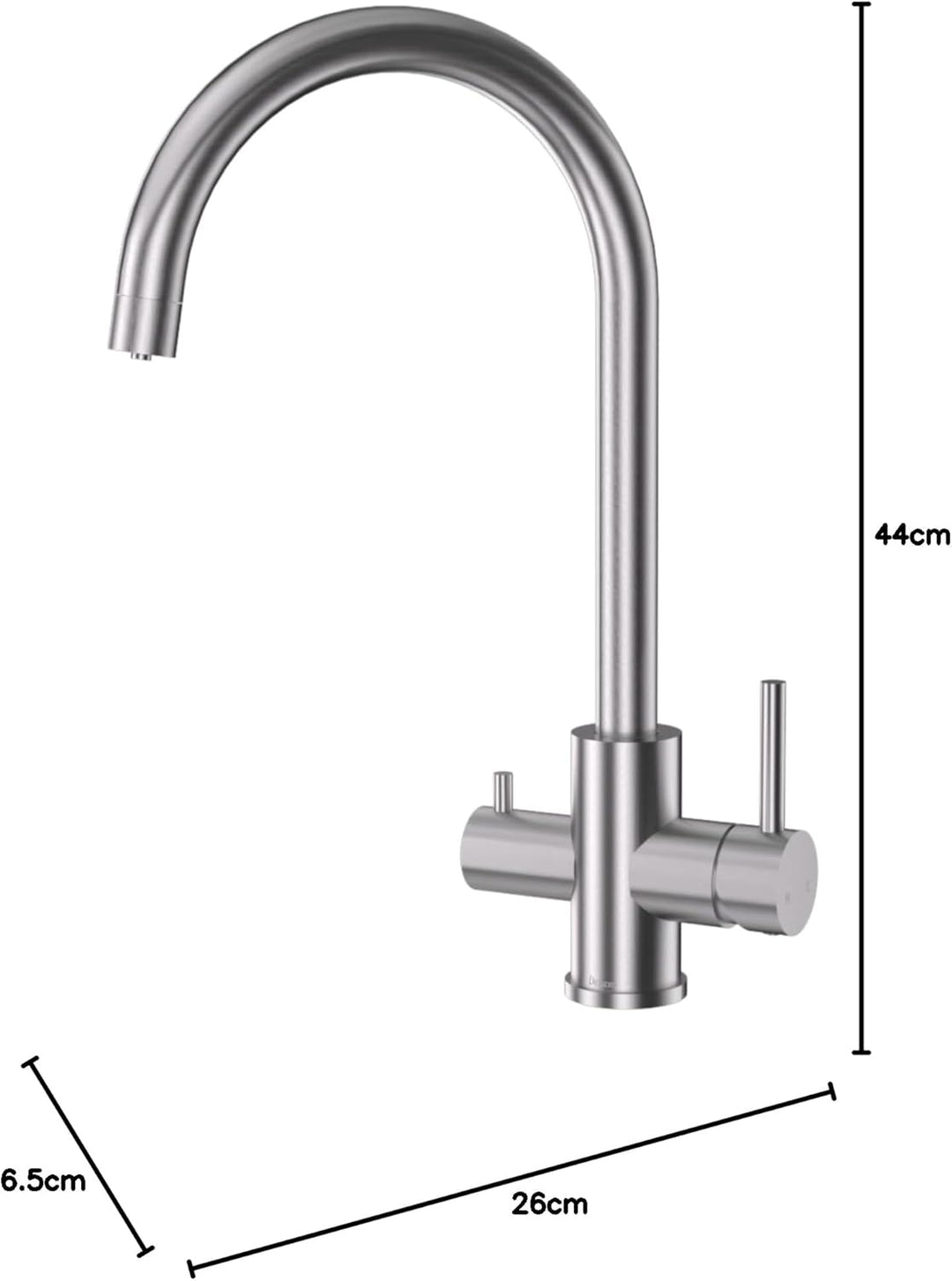 3 Wege Küchenarmatur Küche, DETBOM Wasserfilter Wasserhahn für Trinkwasser Küchenspüle, Trinkwasserh