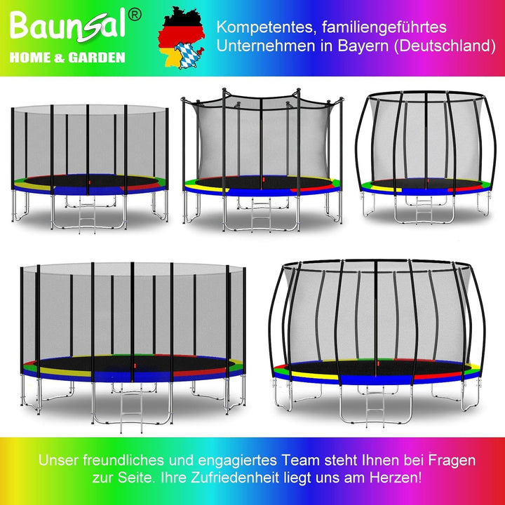 Baunsal® Trampolin Randabdeckung Ø 183 244 250 275 300 305 335 366 370 396 400 427 430 457 460 487 4
