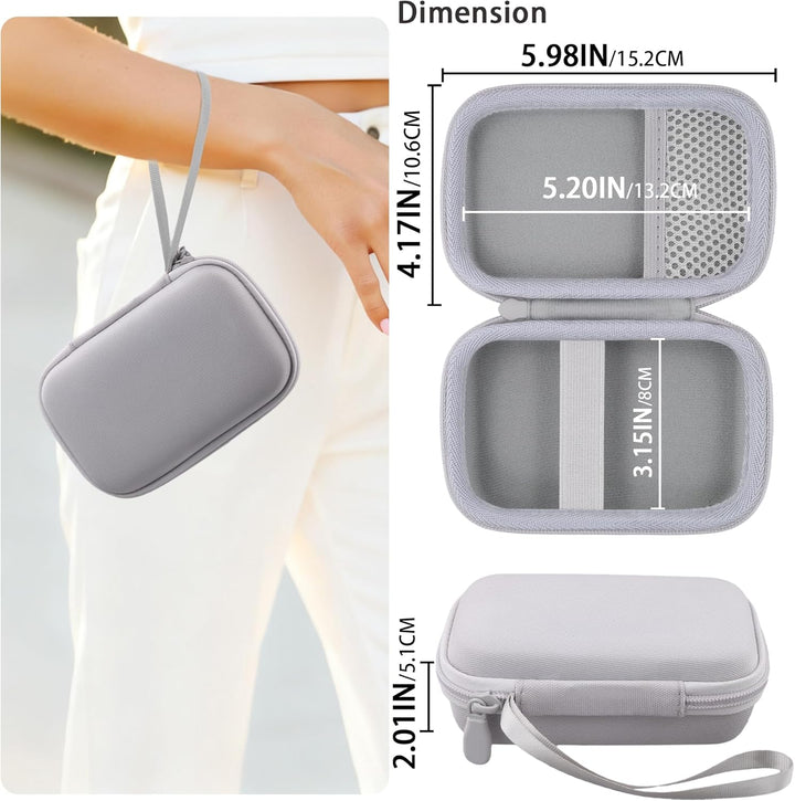 co2CREA Hart Reise Schutz Hülle Etui Tasche für JBL GO 5 /GO 4 /GO 3 tragbarer Bluetooth Lautspreche