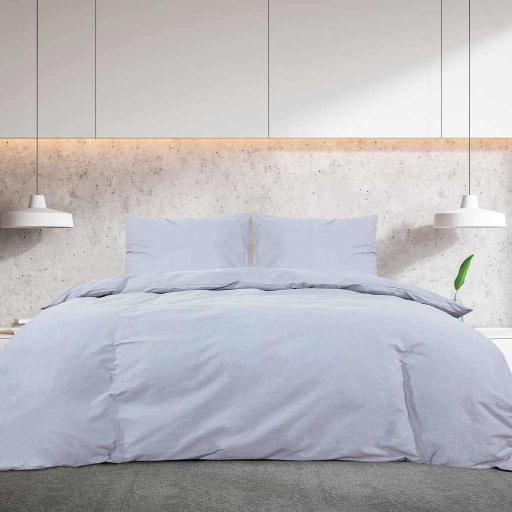 homiuse Bettwäsche-Set Grau 155x220 cm Baumwolle Bettwäsche Winter Kuschel Bettwäsche Baumwolle Bett