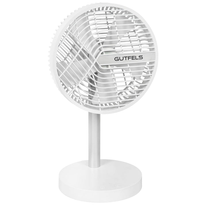 Gutfels Akku-Tisch-Ventilator VENTI 3020 R | Lithium Ionen Akku 4.000 mAh | Touchbedienung | 4 Gesch
