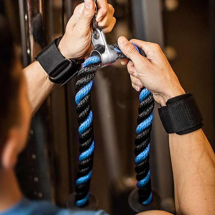 LAPONO Nylon Trizepsseil, Kraftstation Trizeps Seil Pull Down Gedrehtes Seil Trizepstau zum Herunter