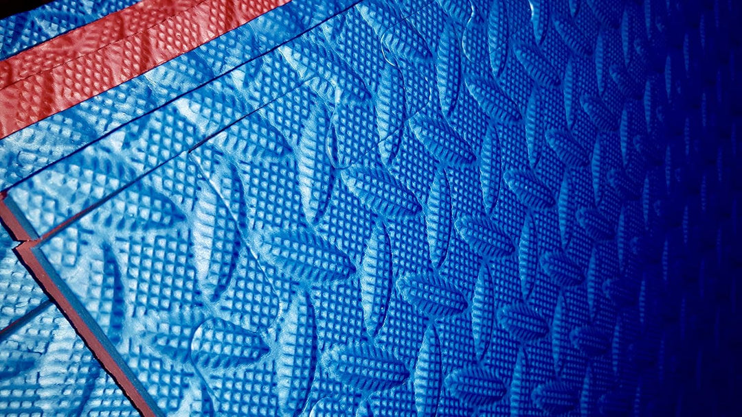 Lexys 10 x Steckmatte Bodenmatte blau/rot Matte 1m x 1m x 1,8cm geprüft nach DIN EN 71 NEU, Steckmat