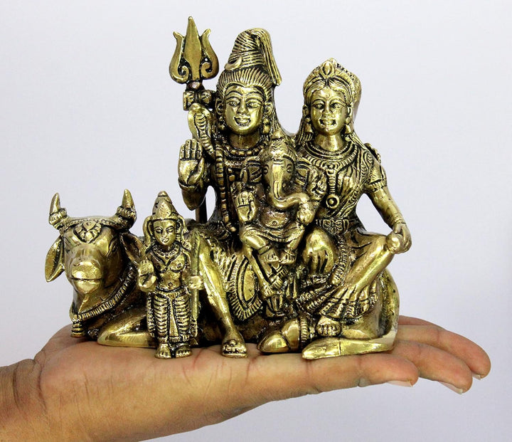 eSplanade Messing Shiv Pariwar – Shiva Familie – Shiv Parvati Shiva Bholenath Shankar Ganesha Nandi