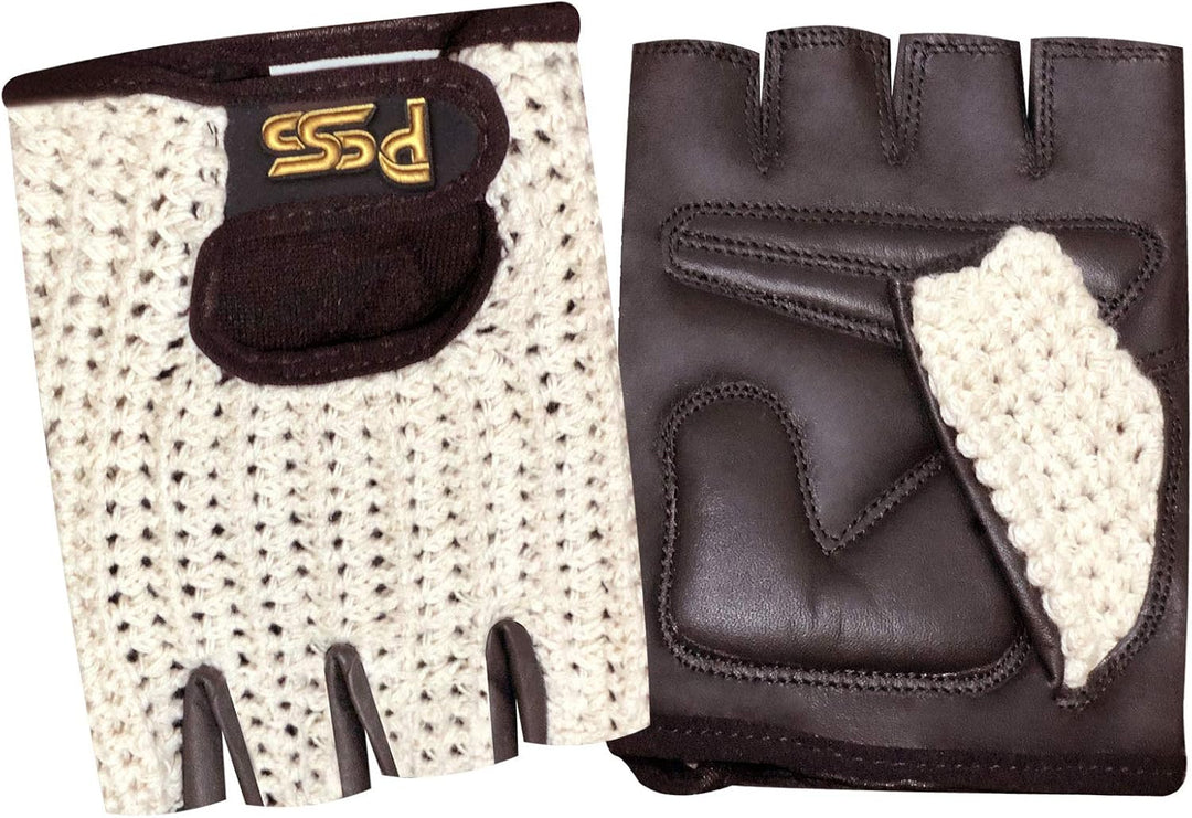 Prime Fingerlose Netzhandschuhe Gepolsterte Handschuhe Biker Fitness Gym Body Building Gewichtheben