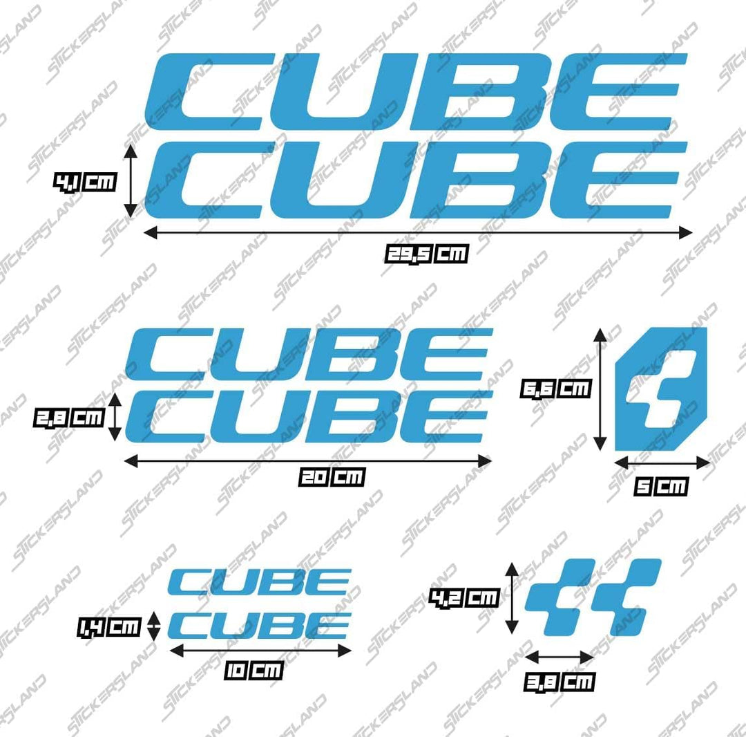 Aufkleber-Set kompatibel mit Rahmen MTB Mountainbike und Helm | Decals Aufkleber für Fahrrad Schrift