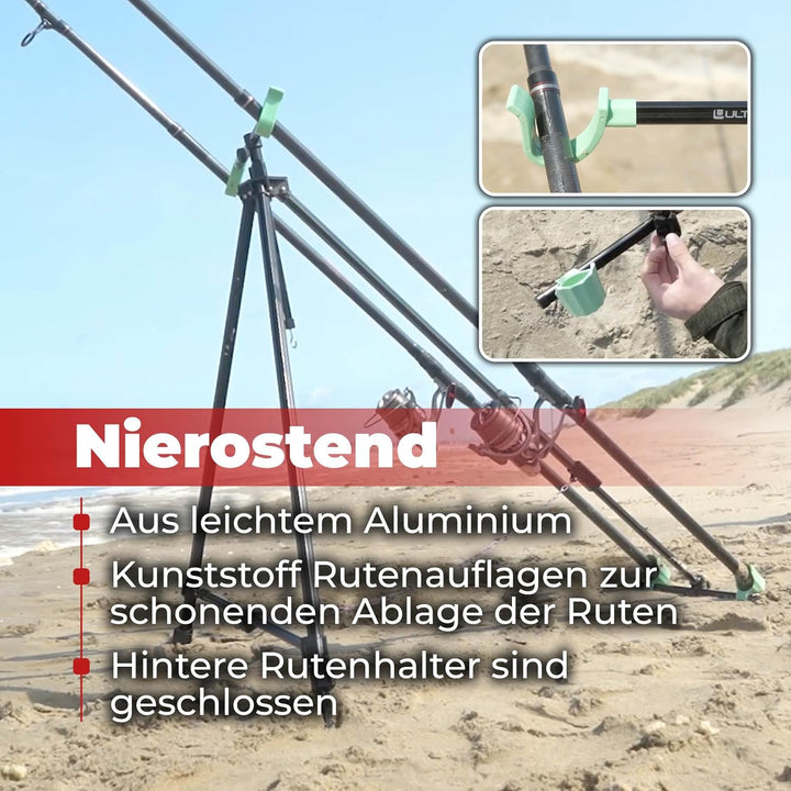 Ultimate XL Beach Pod Dreibein | Brandungsrutehalter