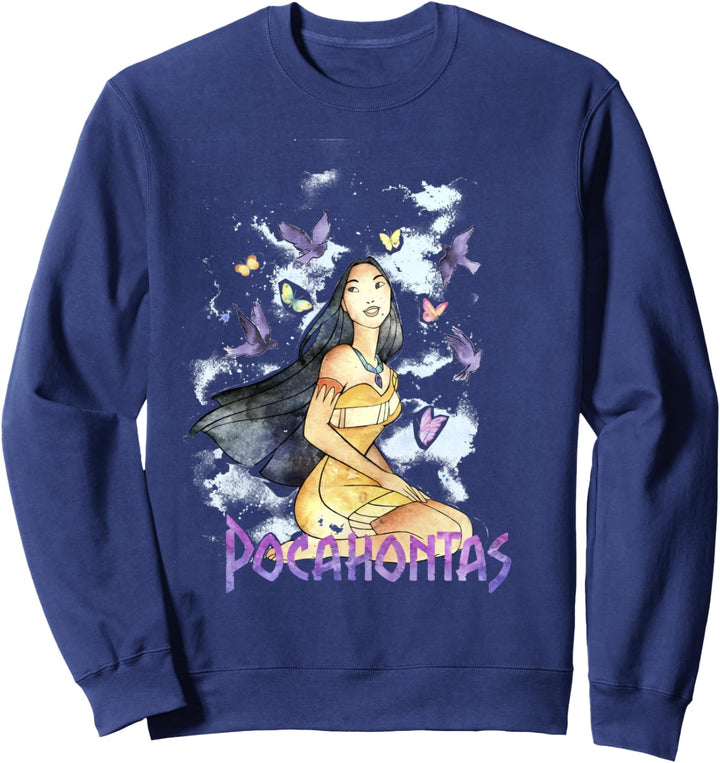 Disney Pocahontas Watercolor Portrait Sweatshirt