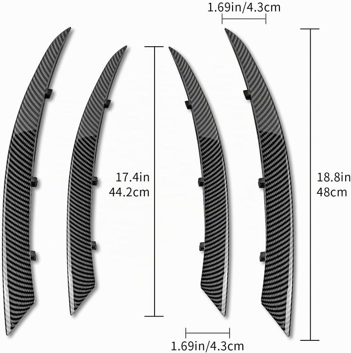 KUNGKIC Frontstossstange Kühlergrille Lip Splitter Spoiler Compatible with Mercedes Benz C Klasse W2