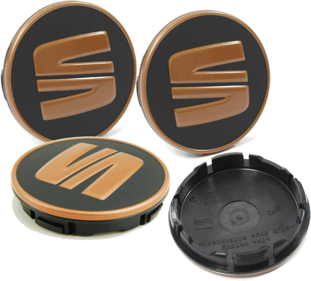 Original Zubehör – Set 4 Abdeckkappen Mittelabdeckung Nabe Rad Alufelgen, 5F0601171TVK