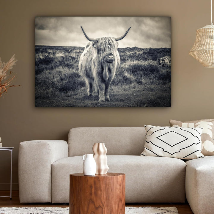 MuchoWow© Bild auf Leinwand Gross 120x80 cm XXL Schlafzimmer Bilder Wand Deko Wohnzimmer Modern Wand