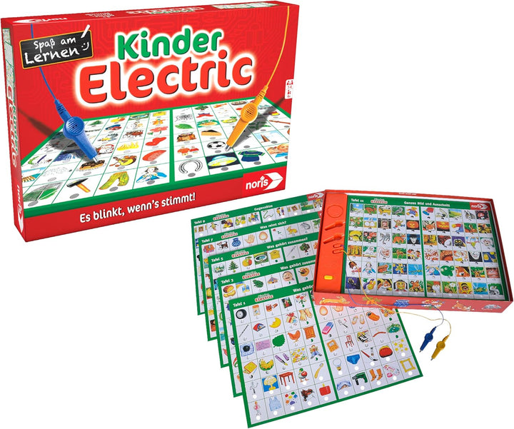 Noris 606013711 Lern Electric Der Lernspiel-Klassiker was passt zusammen & 606013702 Kinder Electric