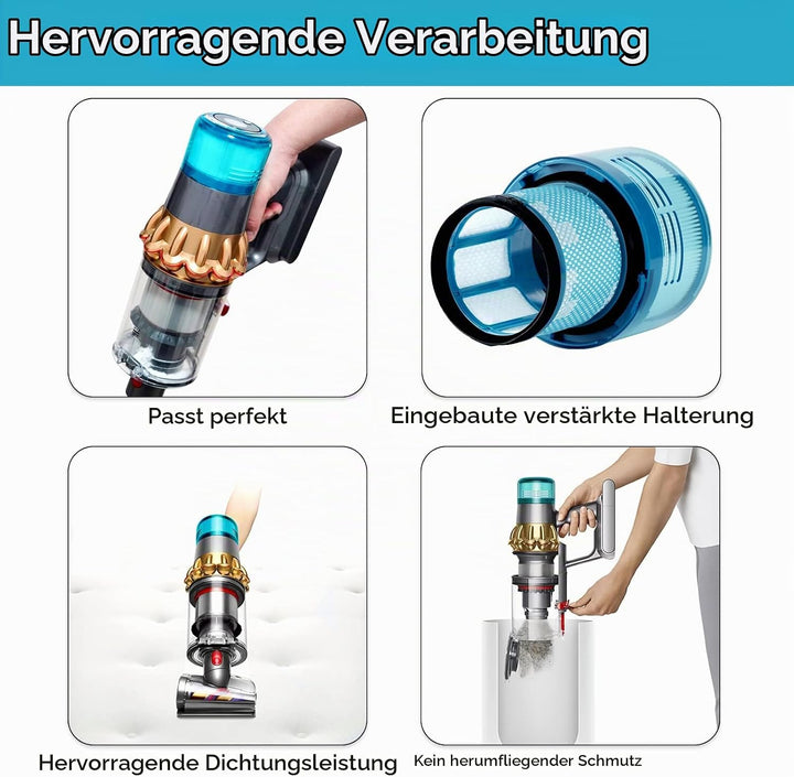 (3 Stück) Ersatzfilter für Dyson V15 Detect Complete, V15 Animal, Vakuumfilter für Dyson V11 SV14, E