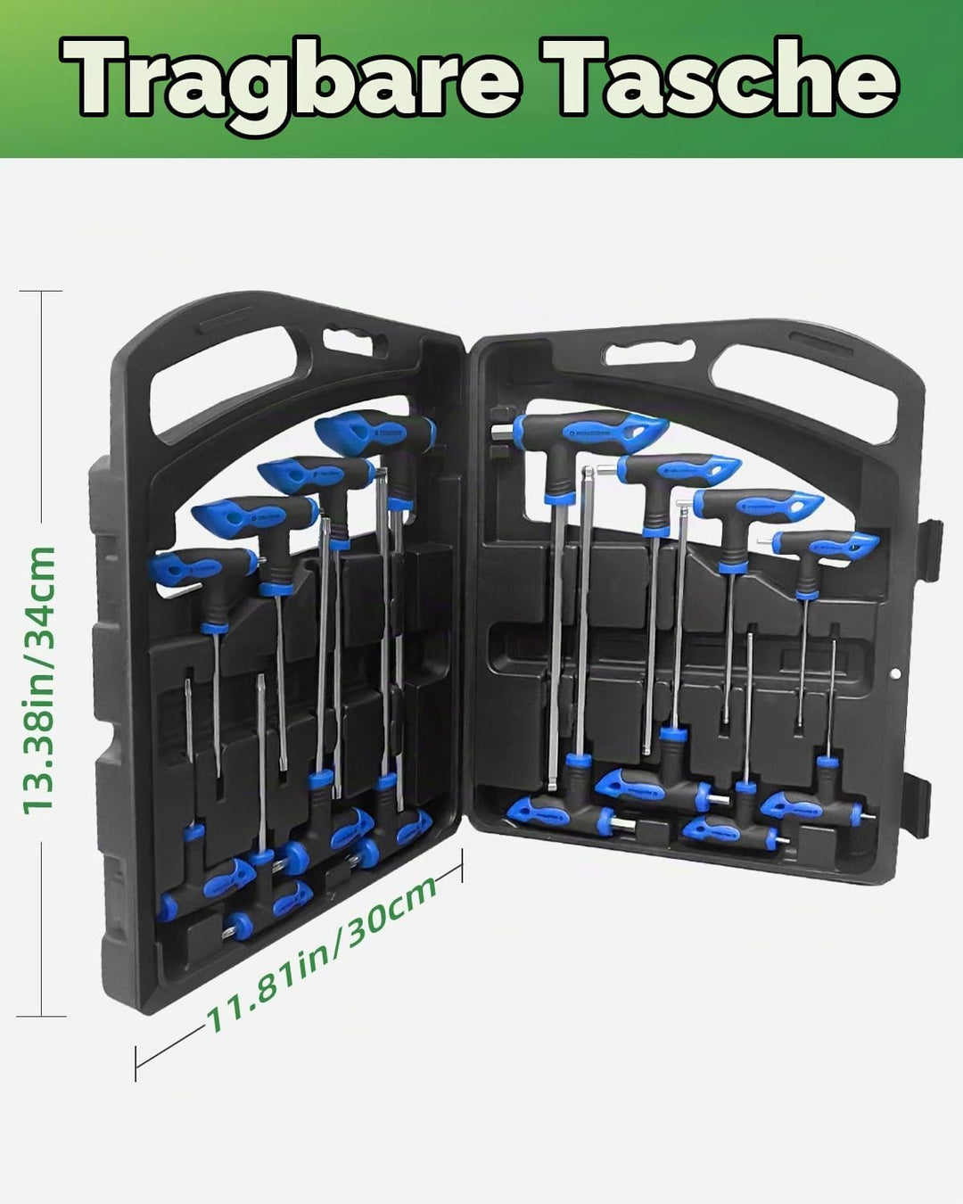 Rhinos 16 pcs Hex and Tork screw driver set with Handle