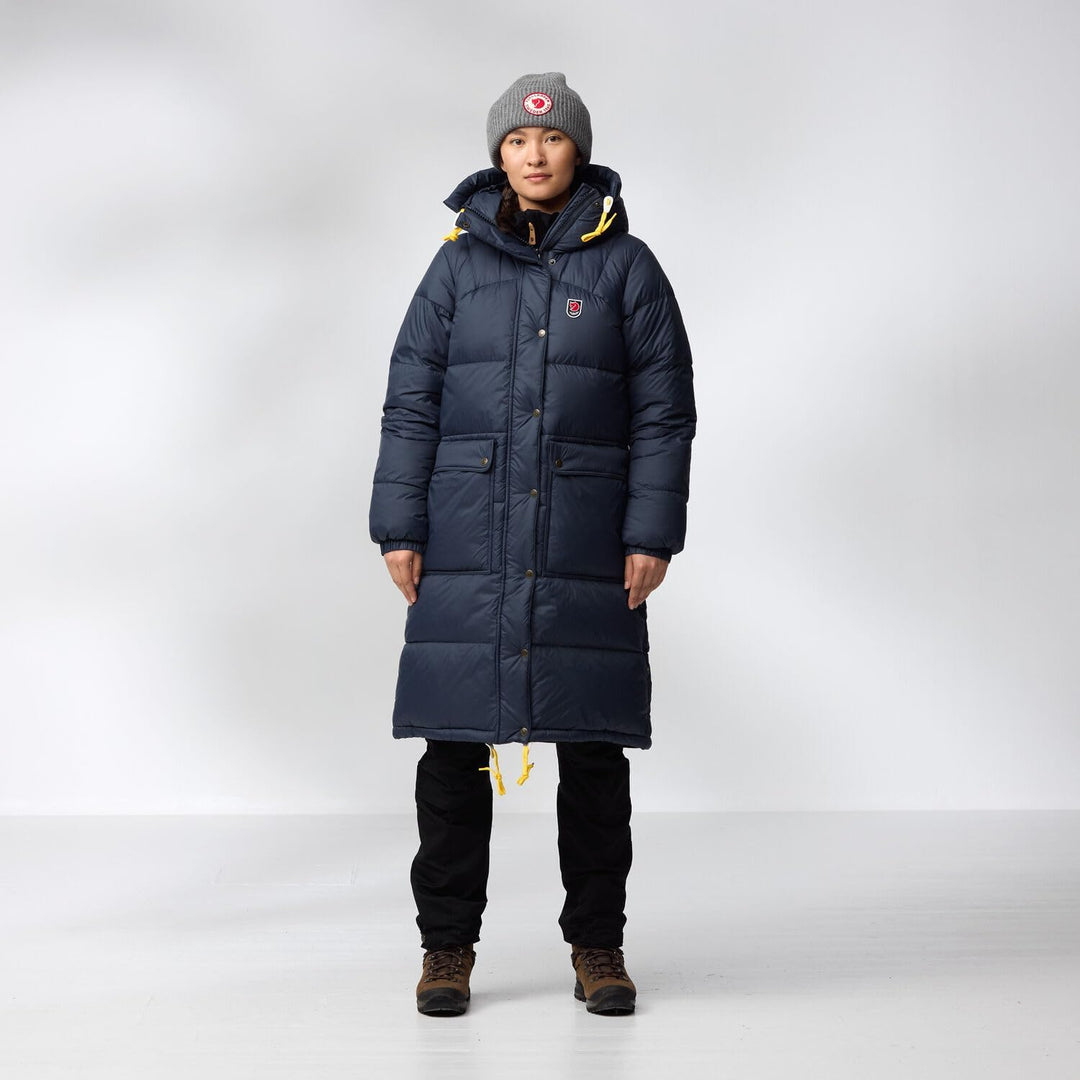 Fjällräven Damen Expedition Long Down Parka Daunenparka (1er Pack) XXS Fossil, XXS Fossil