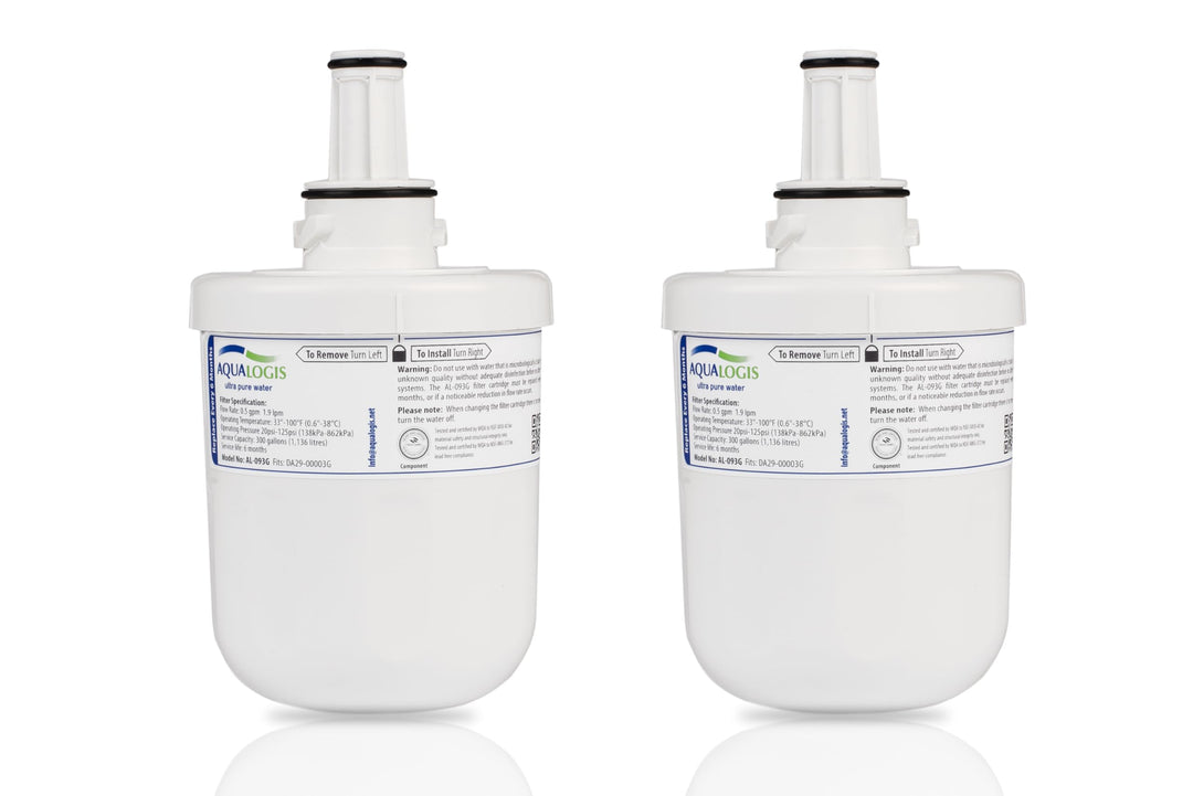 2 x Kühlschrank Wasserfilter AquaLogis AL-093G Ersetzt Samsung DA29-00003G (neu model)