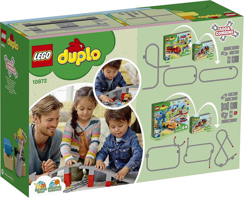 Lego Duplo 2er Set: 10882 Eisenbahn Schienen & 10872 Eisenbahnbrücke und Schienen
