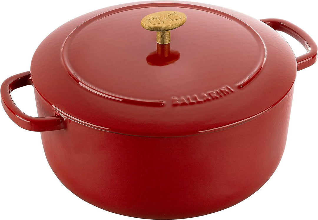BALLARINI Bellamonte Auflaufform Bräter Dutch Oven Emailliertes Gusseisen Rund 20 cm 2,5 L Rot rot 2
