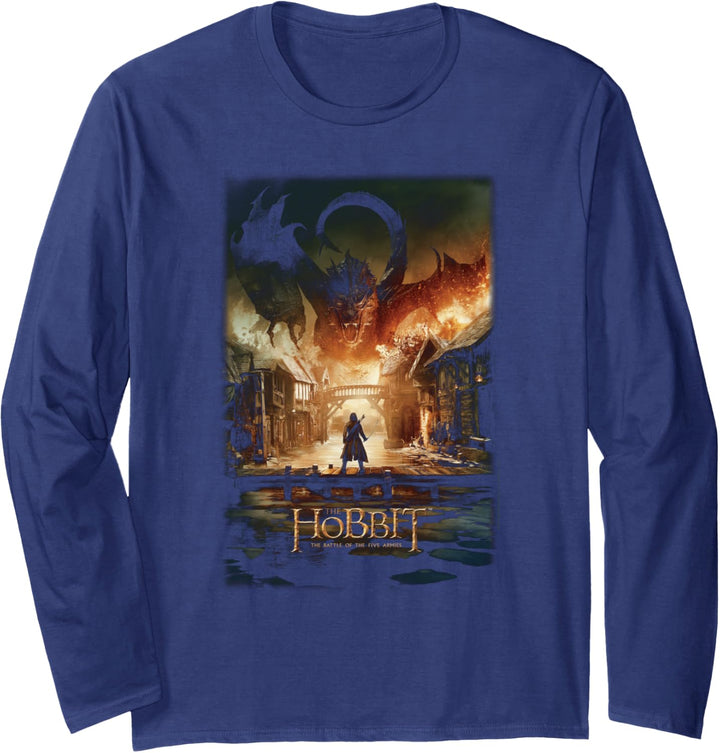 The Hobbit Smaug Poster Black Langarmshirt